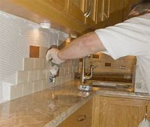 Image result for Installing Tile Backsplash Kitchen