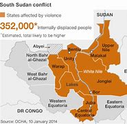 Image result for War in Sudan Map