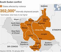 Image result for sudan conflict map