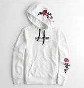 Image result for White Hoodie with Red Roses
