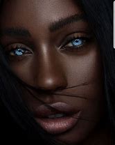Image result for Dark Skin Blue Eyed Women