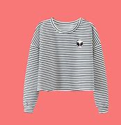 Image result for Adidas Women White Stripe Crop Hoodie