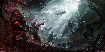 Image result for Sci-Fi Battle Art