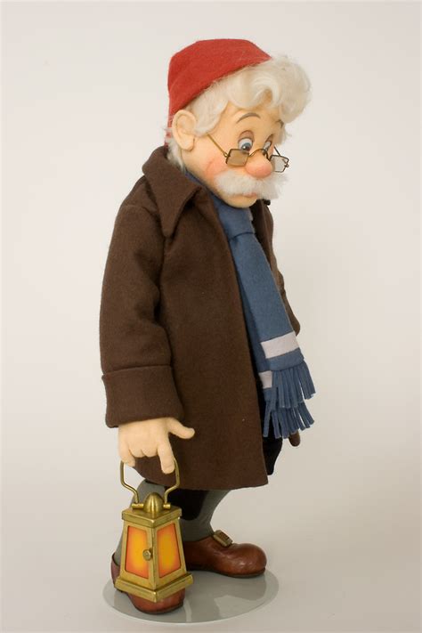 Geppetto   felt molded limited edition art doll by R John Wright