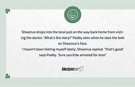 Image result for Irish Jokes and One-Liners