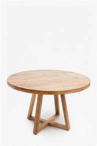 Image result for Round Wood Dining Table with Built in Turntable