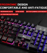 Image result for Rii RK100+ Multiple Color Rainbow LED Backlit Large Size USB Wired Mechanical Feeling Multimedia PC Gaming Keyboard,Office Keyboard For Working Or