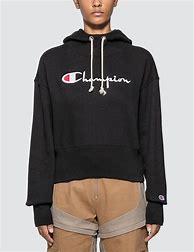 Image result for Black Cropped Champion Hoodie