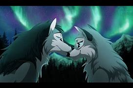 Image result for Anime Wolf Love