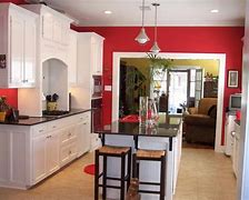 Image result for White Cabinets Black Countertop Stainless Appliances