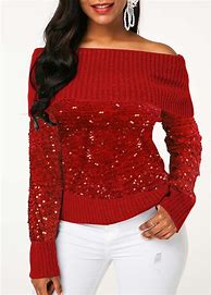 Image result for Holiday Sequin Sweaters for Women