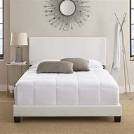Image result for White Leather Bed Frame King IKEA