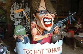 Image result for protesters burning effigy of Sarah Palin