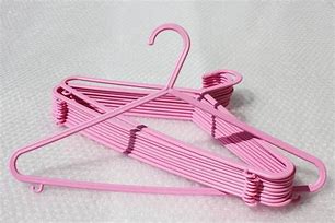 Image result for Pink Plastic Clothes Hangers