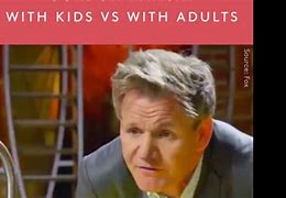 Image result for Gordon Ramsay Kids vs Adults