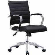 Image result for leather office chair with wheels