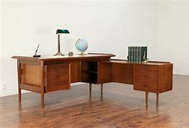 Image result for Vintage L-shaped Desk