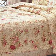 Image result for Heirloom Rose Quilt Set Fawn, Full / Double, Fawn