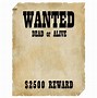 Image result for Old Western Wanted Sign