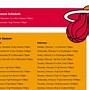Image result for Miami Heat Schedule 2018 19 Printable