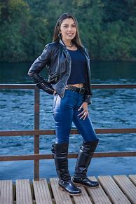 Image result for Black Leather Jacket Outfit with Over the Knee Boots