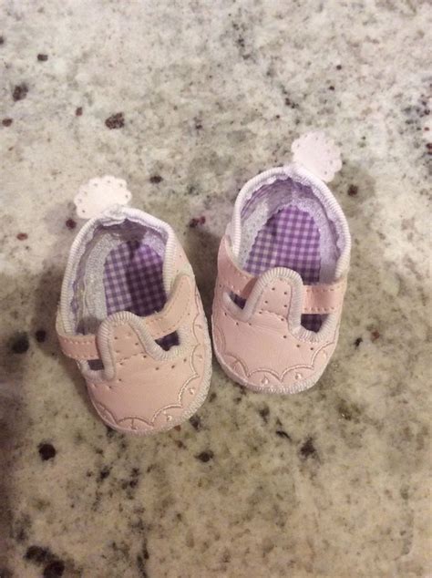 American Girl Bitty Baby pink T Strap soft shoes retired   Bitty baby  