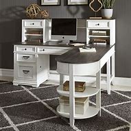 Image result for Small Office Desk with Hutch
