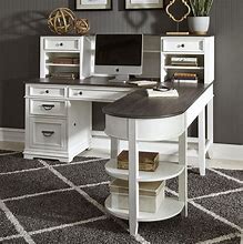 Image result for L Desk with Hutch