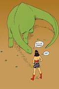 Image result for Wonder Woman vs Dinosaurs