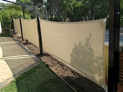 Image result for Fabric Privacy Fence Panels
