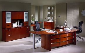 Image result for Office Furniture Executive Desk Set