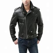 Image result for Classic Leather Biker Jacket