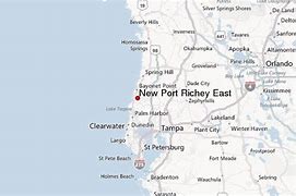 Image result for New Port Richey Weather Map