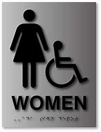 Image result for Female Restroom Sign