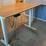 Image result for Wood Adjustable Height Desk