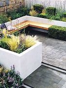 Image result for Concrete Patio with Planters