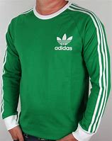 Image result for Green Adidas Shirt with White Stripes