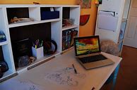 Image result for DIY Wall Mounted Homework Desk