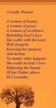 Image result for Godly Woman Poems