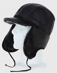 Image result for Black Fur Trapper Hat