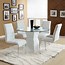 Image result for Glass Dining Room Table Set