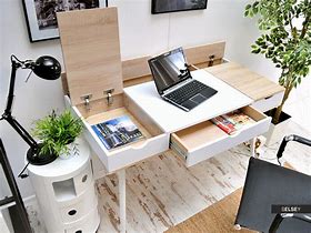 Image result for Scandinavian Office Desk Brown