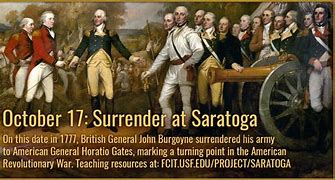 Image result for Who Won the Battle of Saratoga