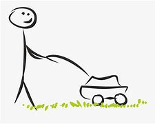 Image result for Stick Figure Lawn Mower