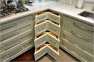 Image result for Lower Kitchen Cabinet Storage