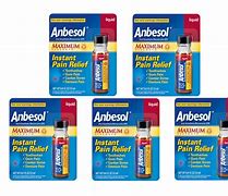 Image result for Anbesol Instant Pain Relief Gel, Maximum Strength - 0.33 Oz