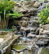 Image result for Natural Rock Waterfall and Pond