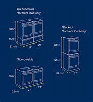 Image result for Whirlpool Stackable Washer and Dryer Dimensions