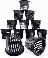 Image result for Cabilock 10Pcs Plastic Garden Mesh Net Pot Hydroponic Basket Planting Nursery Grow Supplies (Black)