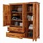 Image result for Solid Wood Bedroom Armoire